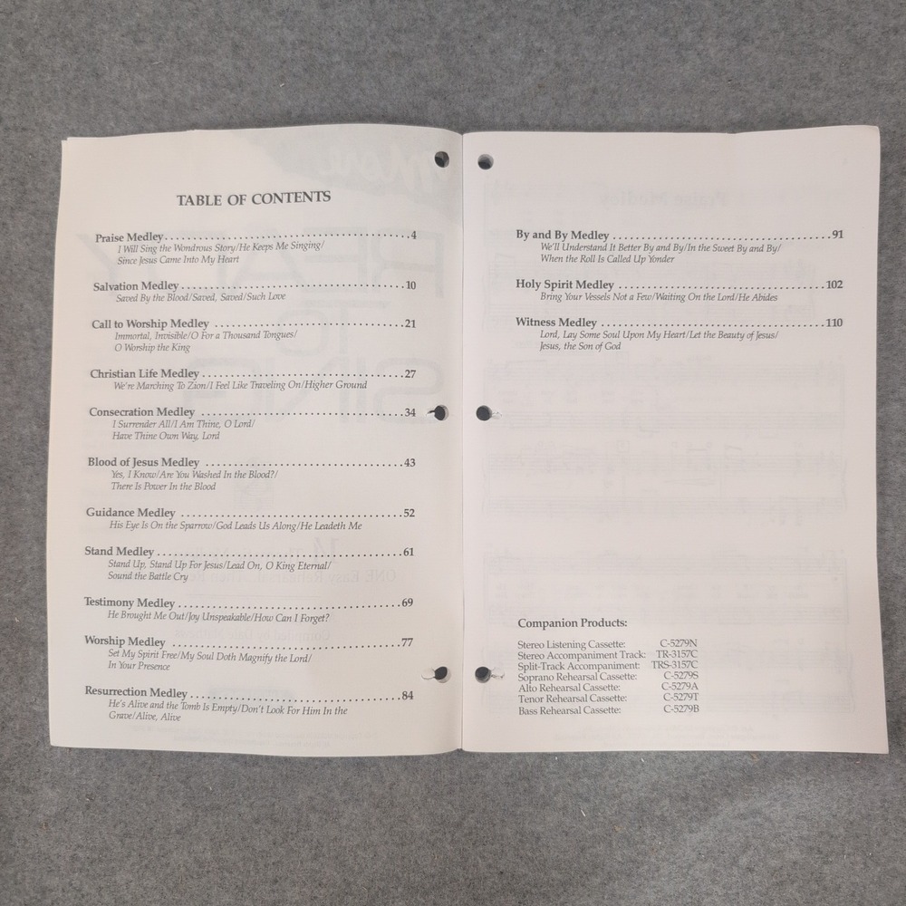 13 Pack More Ready To Sing 14 Thematic Medleys SATB Russell Mauldin Brentwood - Picture 4 of 4
